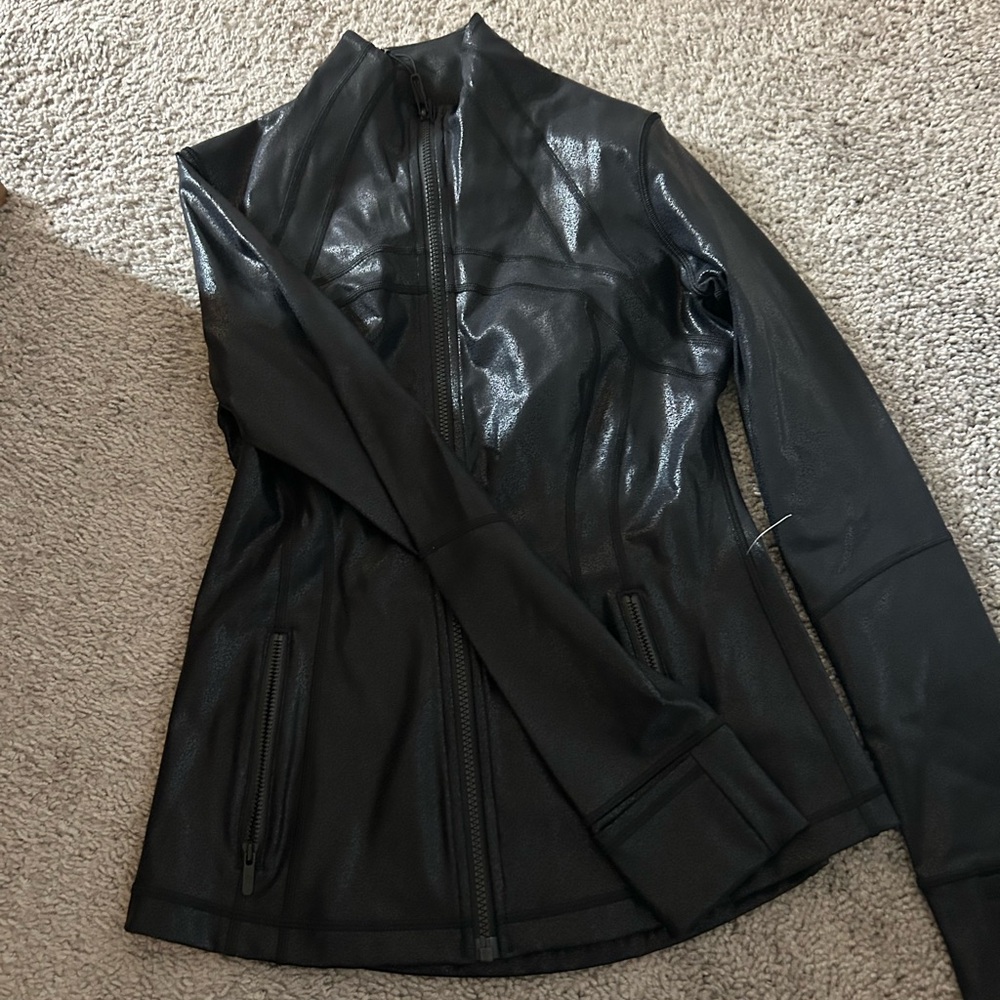 lululemon athletica Black Leather Jacket